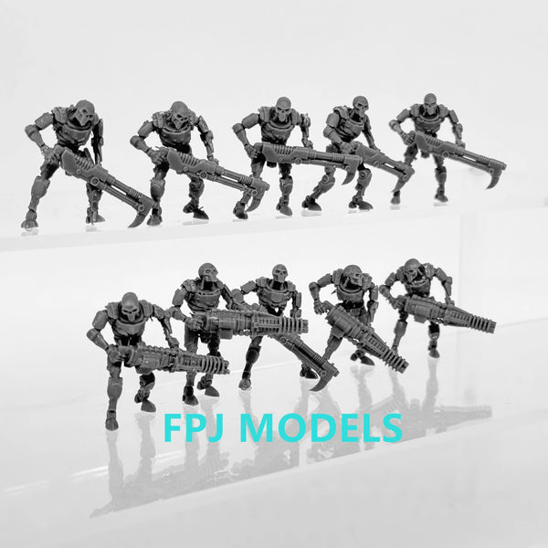 28mm Astronet X Infantry, 10 Figures, Resin Model Figure Kit, Sci-Fi Theme, Unassembled and Unpainted
