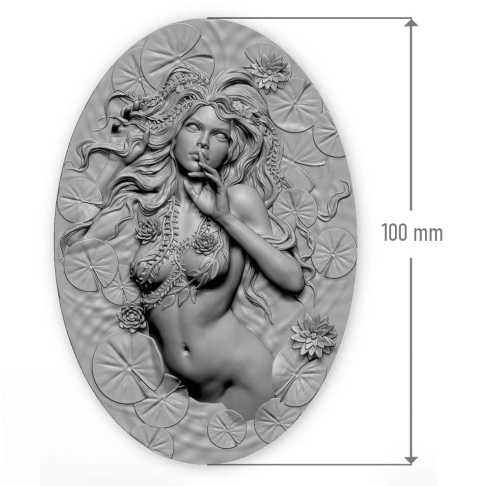 Maiden, Resin Model Bust Kit, Fantasy Theme, Unassembled and Unpainted