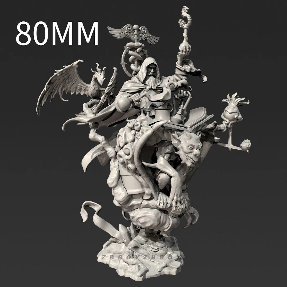 110mm Dark Fantasy Demon, Resin Model Figure Kit, Fantasy Theme, Unassembled and Unpainted