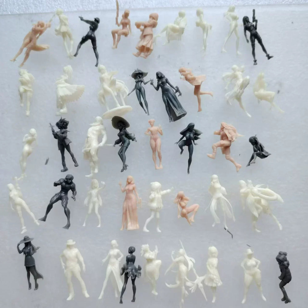 1/72 Practice, 45 Figures, Resin Model Figure Kit, Historical Theme, Unassembled and Unpainted