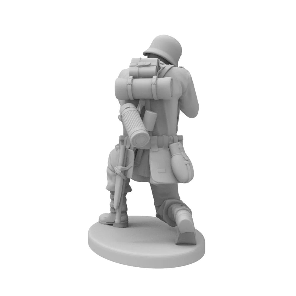 1/24 WWII German Infantry, 6 Figures, Resin Model Figure Kit, Unassembled and Unpainted
