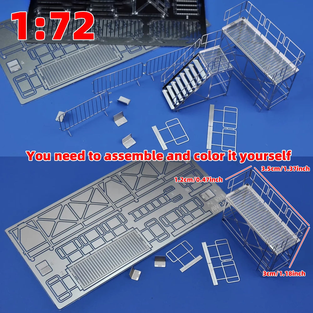 1/72 Aircraft Maintenance Platform, Resin Model Accessory Kit, Historical Theme, Unpainted
