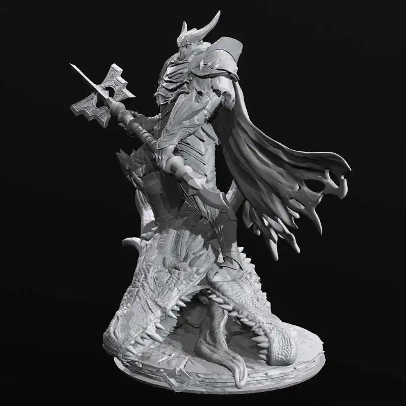 75mm Dragon-Slaying Knight, Resin Model Figure Kit, Fantasy Theme, Unassembled and Unpainted