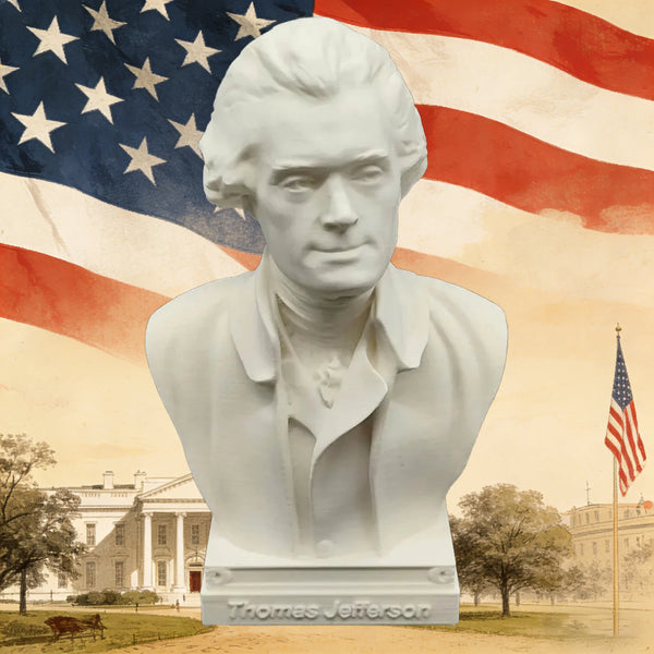 250mm US Presidents & Founding Fathers Busts, 5 Figures, Resin Model Bust Kit, Historical Theme, Unassembled and Unpainted