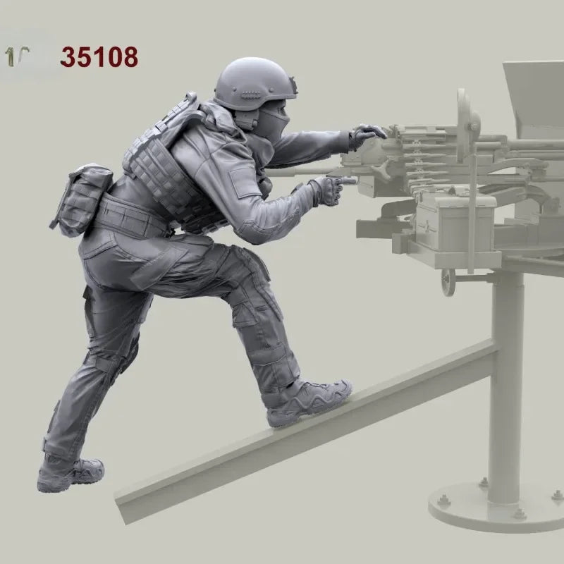1/35 Modern Russian SSO Soldier, Resin Model Figure Kit, Unassembled and Unpainted