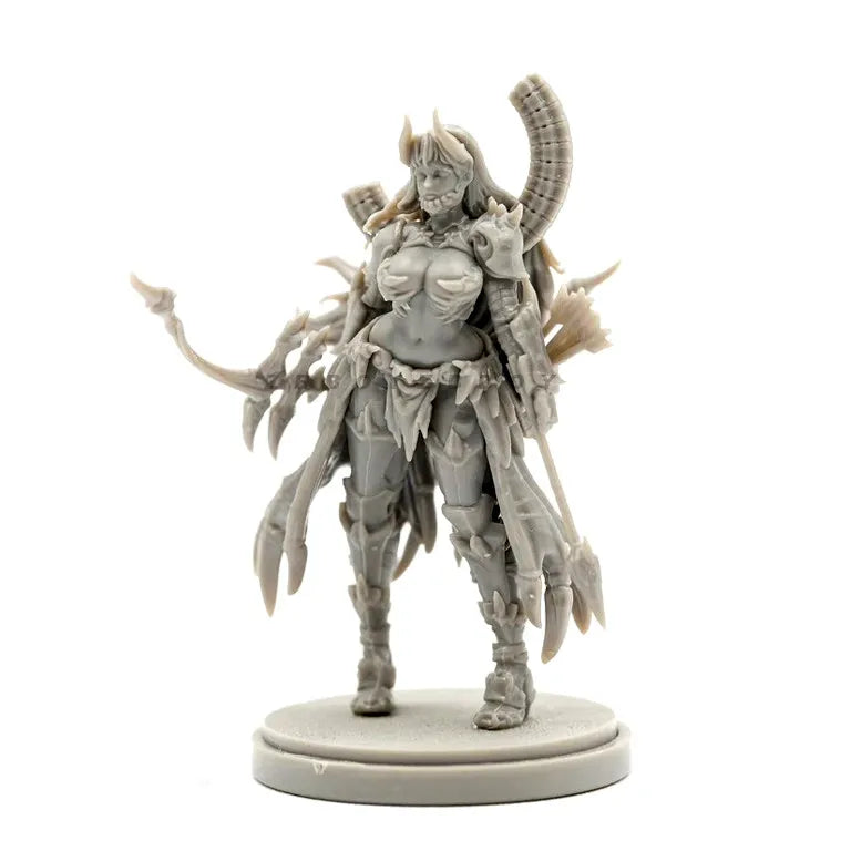 38mm Dark Fantasy Demonic Soldier, Resin Model Figure Kit, Fantasy Theme, Unassembled and Unpainted