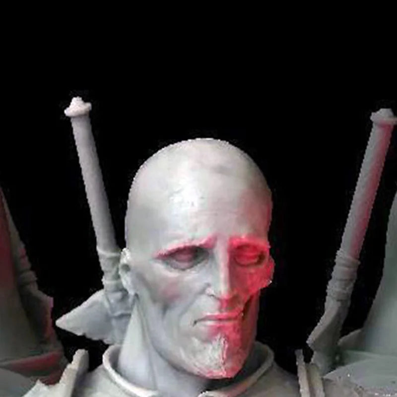 1/10 Demonic Skull Busts, 4 Figures, Resin Model Bust Kit, Fantasy Theme, Unassembled and Unpainted