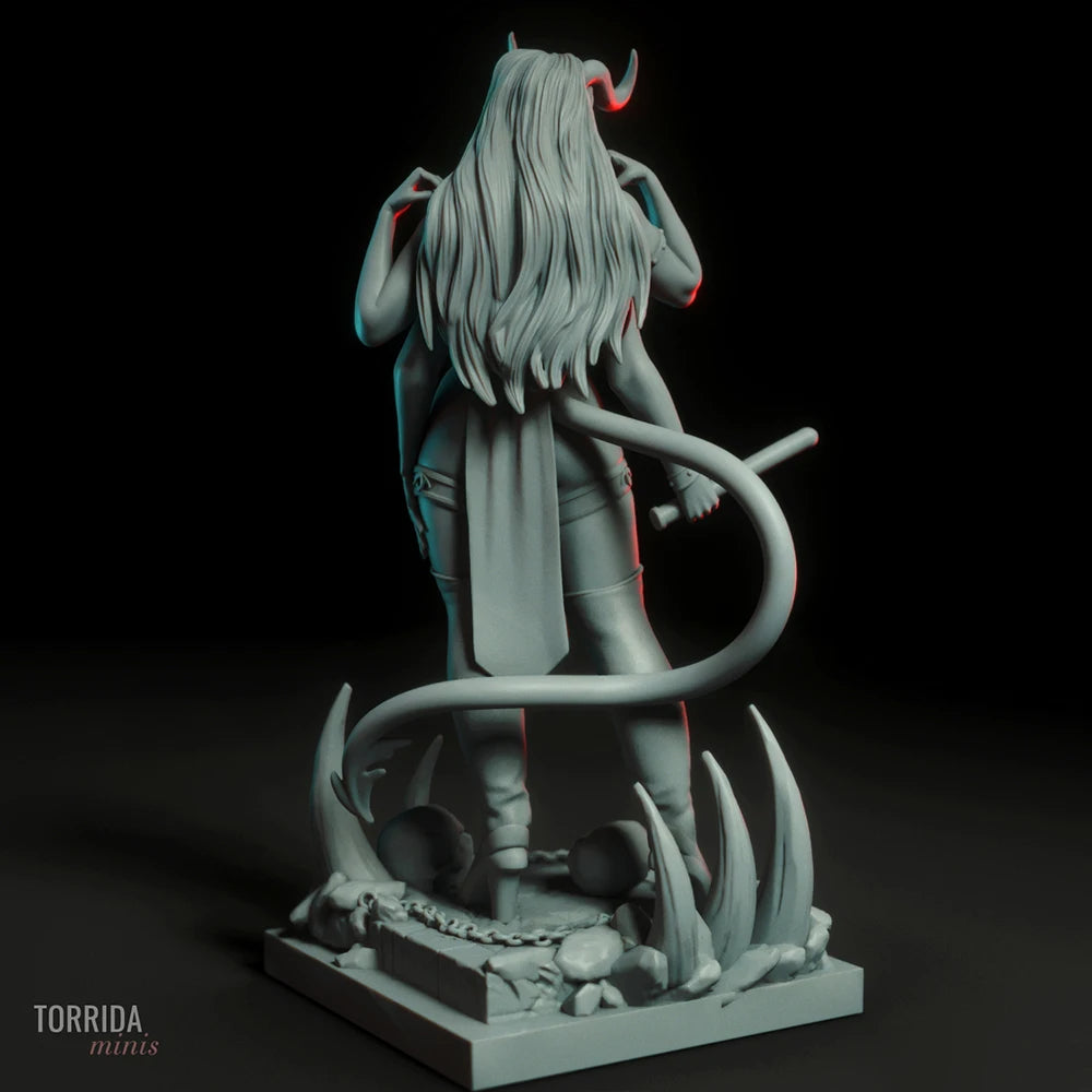 1/24 Demon Devil Female, Resin Model Figure Kit, Unassembled and Unpainted