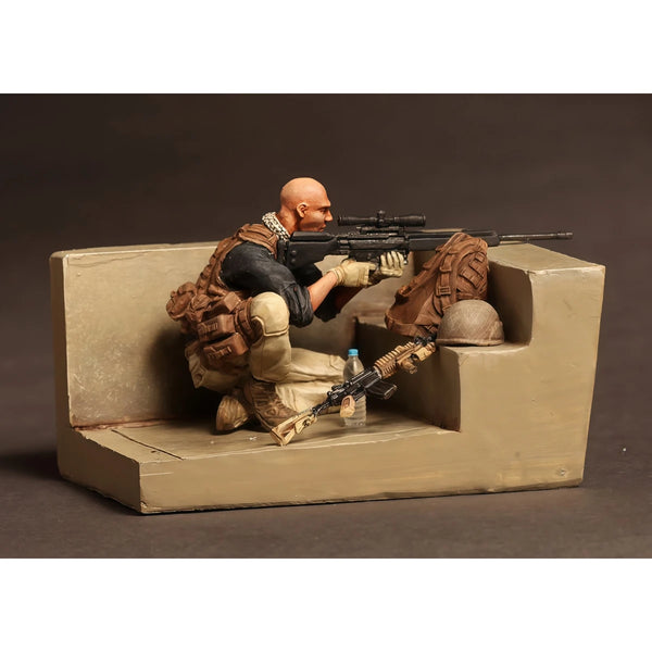 1/35 Modern PMC Sniper, Resin Model Figure Kit, Unassembled and Unpainted