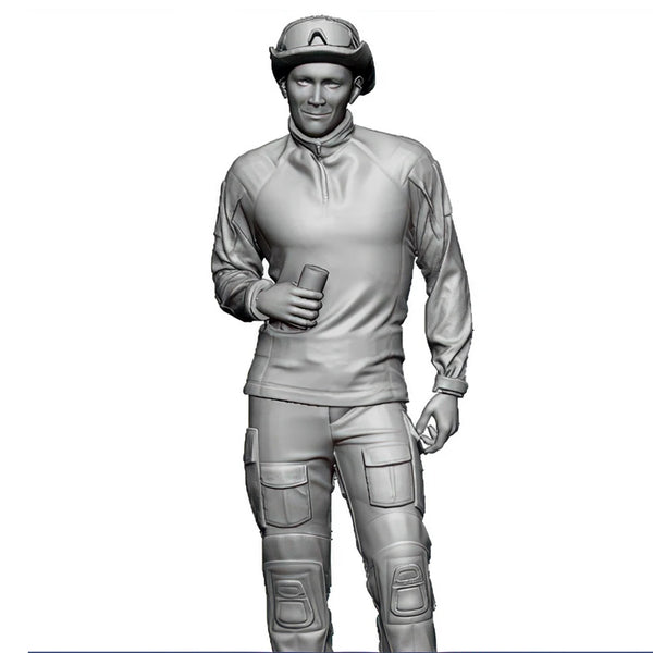 1/35 Modern Ukrainian Soldier, Resin Model Figure Kit, Unassembled and Unpainted