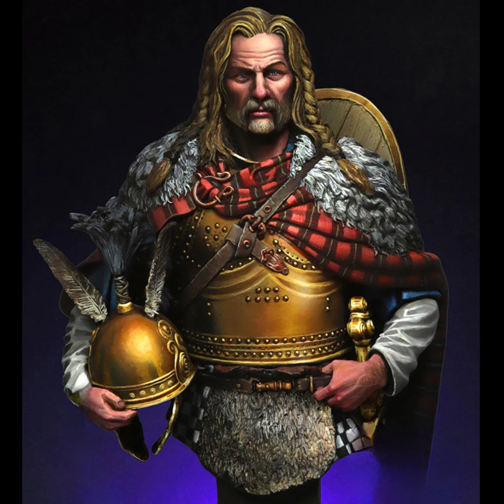 1/12 Ancient Gaul Vercingetorix, Resin Model Bust Kit, Unassembled and Unpainted