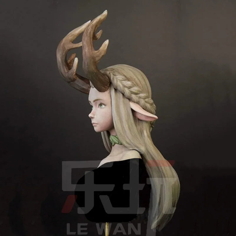 Forest Elf, Resin Model Bust Kit, Fantasy Theme, Unassembled and Unpainted