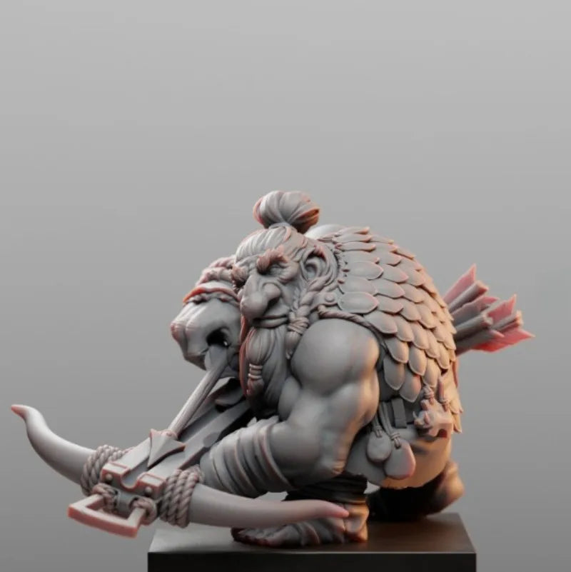 60mm Medieval Fantasy Dwarf Archer, Resin Model Figure Kit, Unassembled and Unpainted
