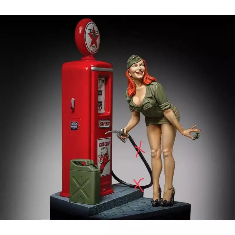1/35 Cold War Pin-up, Resin Model Figure Kit, Unassembled and Unpainted