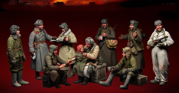 1/35 WWI Soldiers, 10 Figures, Resin Model Figure Kit, Unassembled and Unpainted