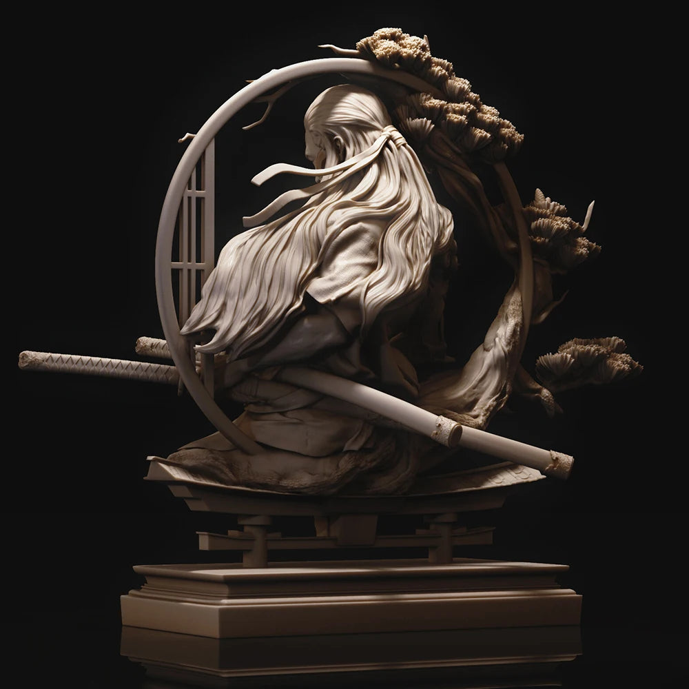 Female with Dragon Motifs, Resin Model Figure Kit, Fantasy Theme, Unassembled and Unpainted
