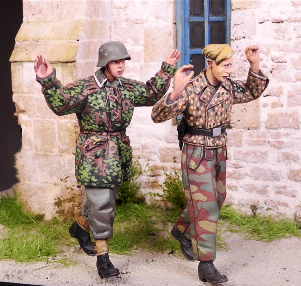 1/35 WWII British Infantry Squad, 4 Figures, Resin Model Figure Kit, Unassembled and Unpainted