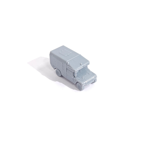 1/144 Modern Humvee Ambulance, Resin Model Vehicle Kit, Unassembled and Unpainted