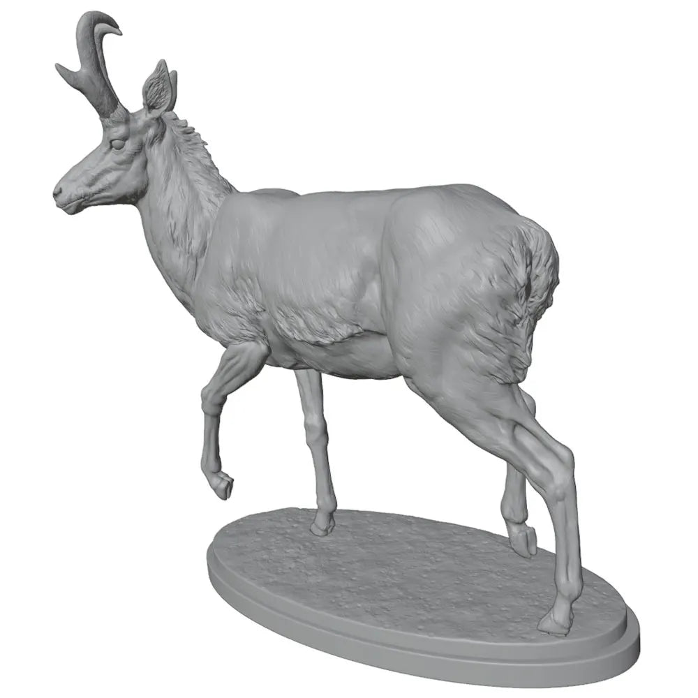 28mm Antelope Herd, 6 Figures, Resin Model Creature Kit, Wildlife Theme, Unassembled and Unpainted