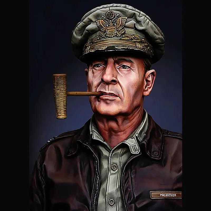 1/10 WWII German General Officer, Resin Model Bust Kit, Unassembled and Unpainted