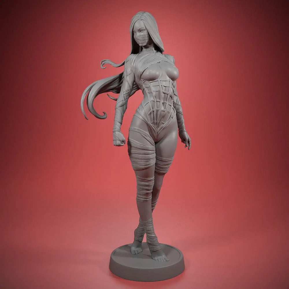 Modern Tactical Operator in Wrapped Hooded Suit, Resin Model Figure Kit, Fantasy Theme, Unassembled and Unpainted