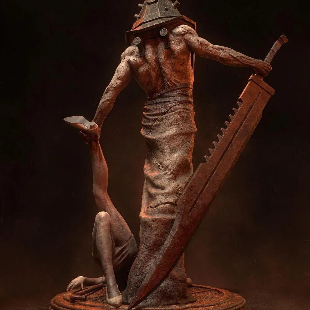 170mm Warrior Pyramid Helm, Resin Model Figure Kit, Fantasy Theme, Unassembled and Unpainted
