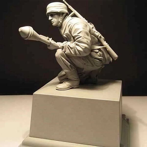 1/16 WWII Normandy Allied Soldier, Resin Model Figure Kit, Unassembled and Unpainted
