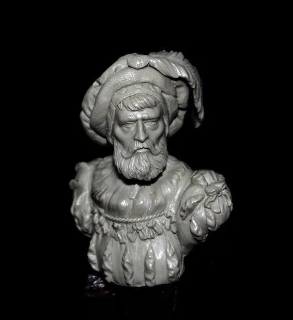 1/10 Renaissance Nobleman, Resin Model Bust Kit, Fantasy Theme, Unassembled and Unpainted