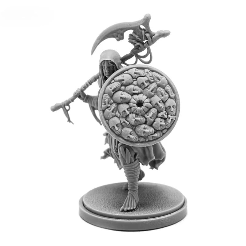 38mm Dragon Warrior, Resin Model Figure Kit, Fantasy Theme, Unassembled and Unpainted