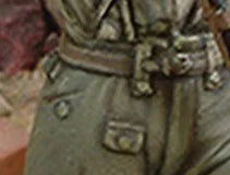 1/35 WWII Soviet Infantry Advancing with Rifle, Resin Model Figure Kit, Unassembled and Unpainted