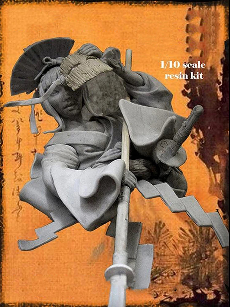 1/10 Ancient Fantasy Ancient Warrior Woman, Resin Model Bust Kit, Unassembled and Unpainted
