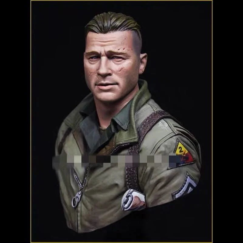 1/10 Modern Military Captain, Resin Model Bust Kit, Unassembled and Unpainted
