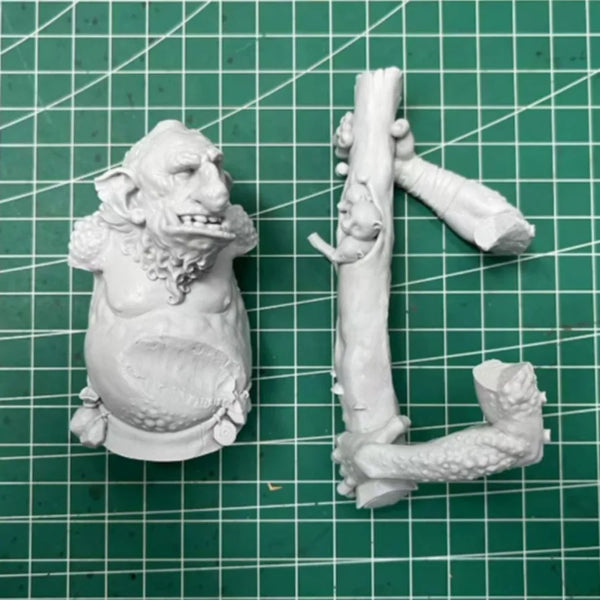 1/12 Goblin & Troll Busts, 2 Figures, Resin Model Bust Kit, Fantasy Theme, Unassembled and Unpainted