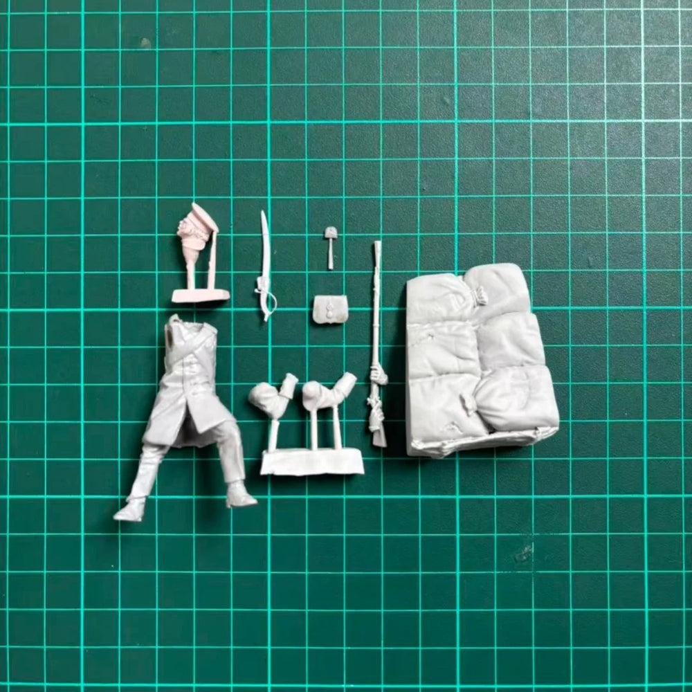 54mm WWI Russian Imperial Marksman, Resin Model Figure Kit, Unassembled and Unpainted