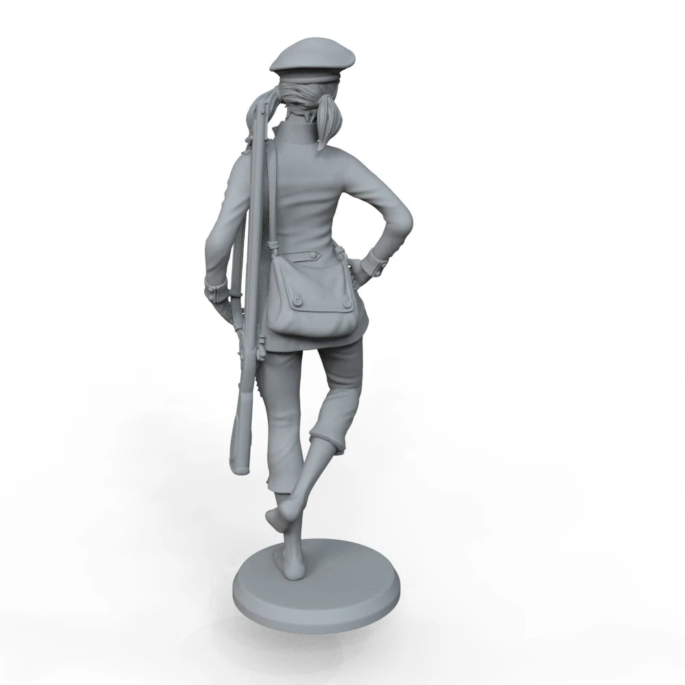 1/35 WWII Soviet Female Infantry with Rifles, 6 Figures, Resin Model Figure Kit, Unassembled and Unpainted