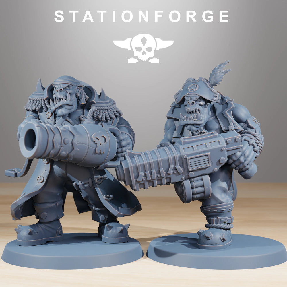 32mm Gothic Sci-Fi Armored Soldiers, 10 Figures, Resin Model Figure Kit, Sci-Fi Theme, Unassembled and Unpainted