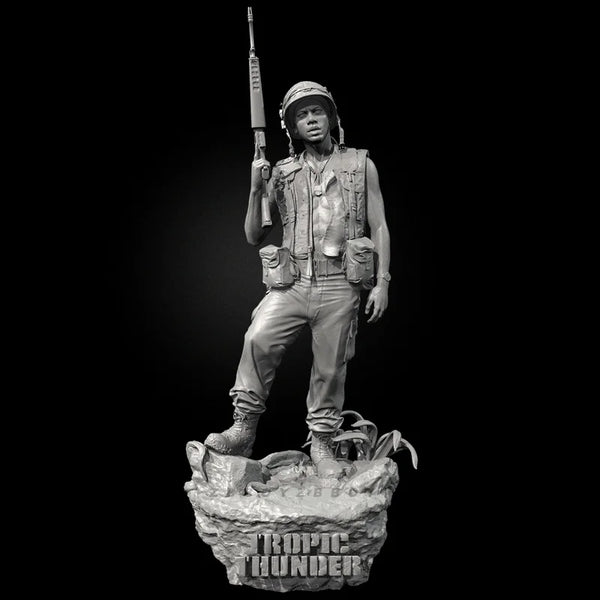 50mm WWII US Infantry, Resin Model Figure Kit, Unassembled and Unpainted