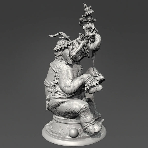 115mm Circus Performers, 4 Figures, Resin Model Figure Kit, Historical Theme, Unassembled and Unpainted