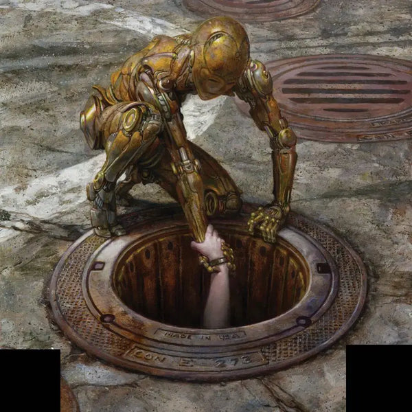 1/24 Skeletal Demon Emerging from Portal, Resin Model Figure Kit, Fantasy Theme, Unassembled and Unpainted