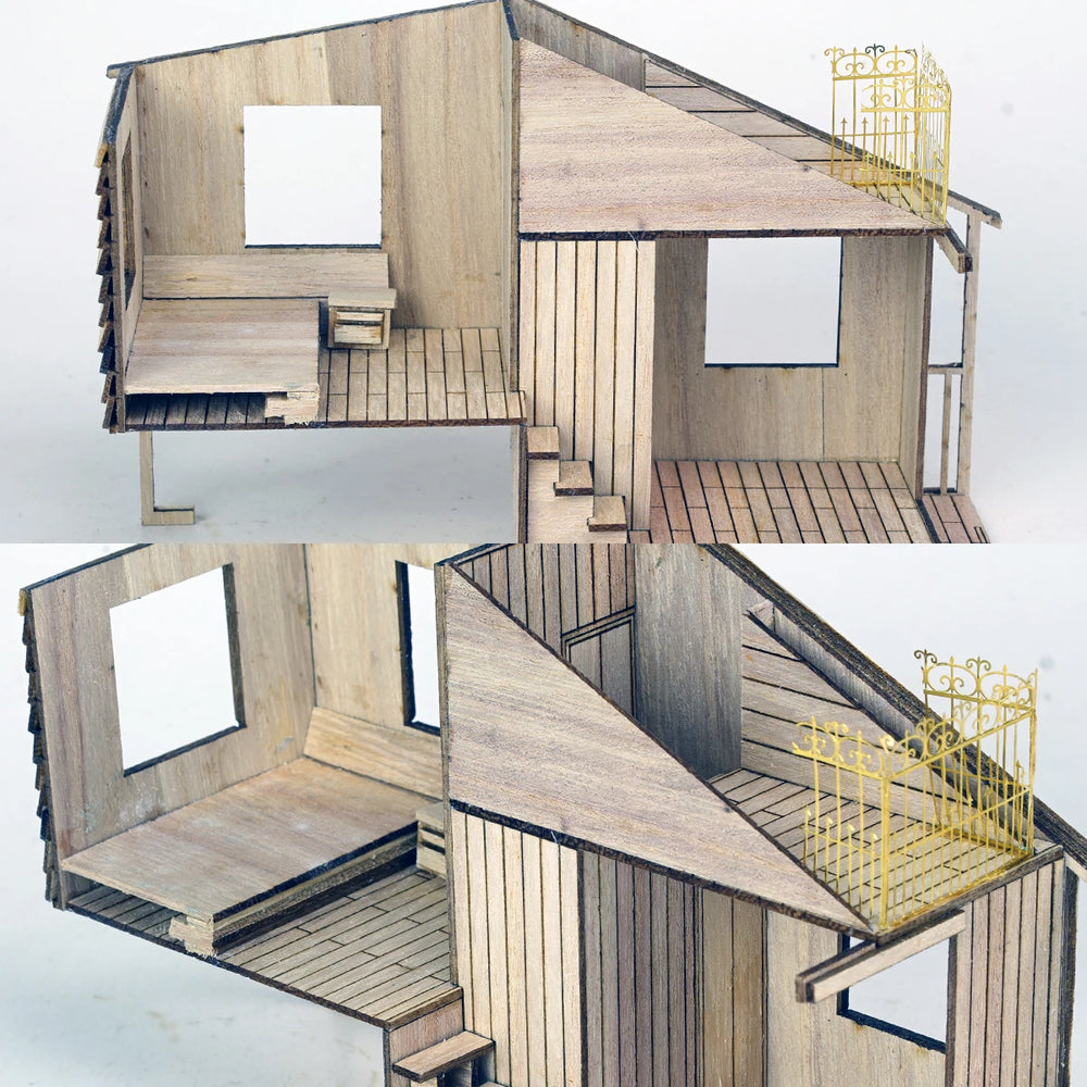 1/35 Modern Residential Railings & Fencing, Resin Model Diorama Kit, Unassembled and Unpainted
