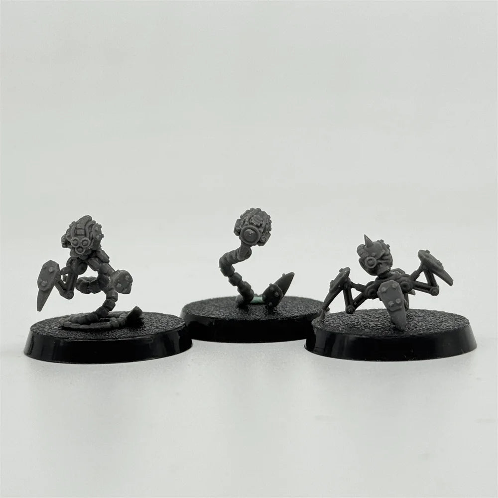 28mm Servo Bots, 25 Figures, Resin Model Figure Kit, Fantasy Theme, Unassembled and Unpainted