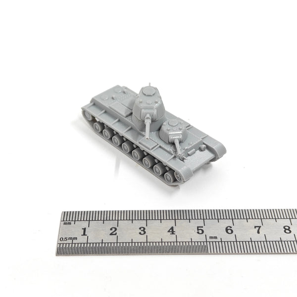 1/144 WWII Soviet SMK Heavy Tank, Resin Model Vehicle Kit, Unassembled and Unpainted
