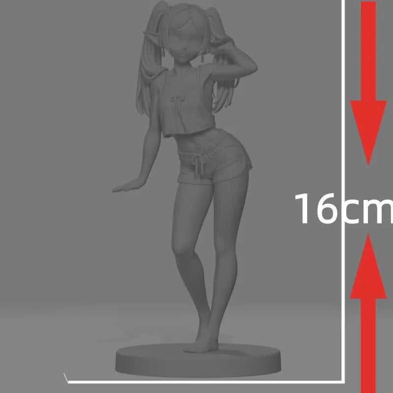 160mm Frieren Anime Character, Resin Model Figure Kit, Anime Theme, Unassembled and Unpainted