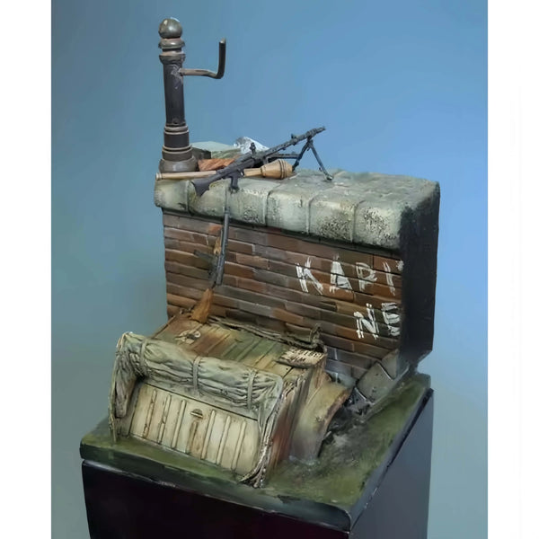 1/35 WWII Supply Dump Scene, Resin Model Diorama Kit, Unassembled and Unpainted