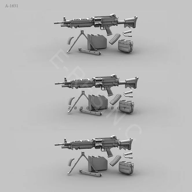 1/35 Modern Tactical Rifles & Ammunition, Resin Model Accessory Kit, Unpainted