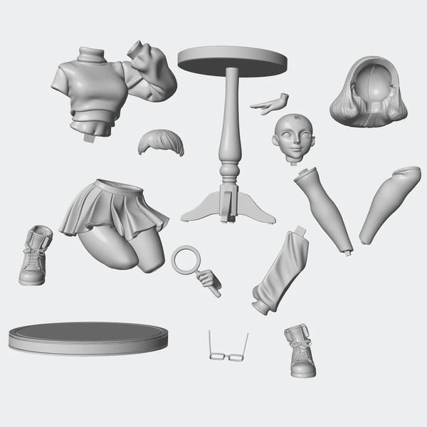 1/24 Pilot Character, Resin Model Figure Kit, Anime Theme, Unassembled and Unpainted