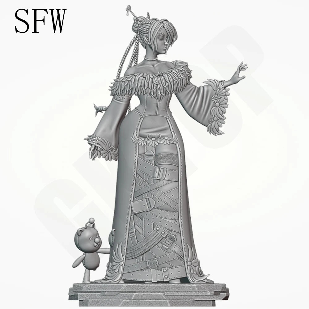 1/24 Belle Lulu, Resin Model Figure Kit, Anime Theme, Unassembled and Unpainted