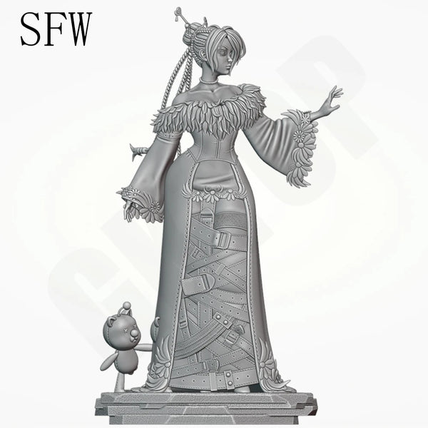 1/24 Belle Lulu, Resin Model Figure Kit, Anime Theme, Unassembled and Unpainted