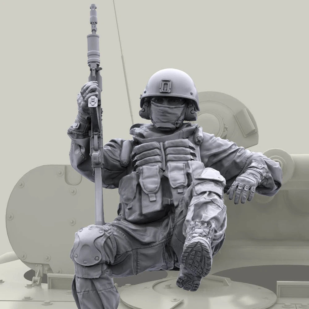 1/35 Modern Special Forces Operator with Mounted Helm, Resin Model Figure Kit, Unassembled and Unpainted