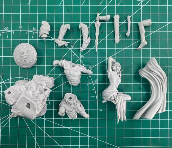 1/24 Ancient Greek Mythology Medusa & Perseus, 2 Figures, Resin Model Figure Kit, Unassembled and Unpainted